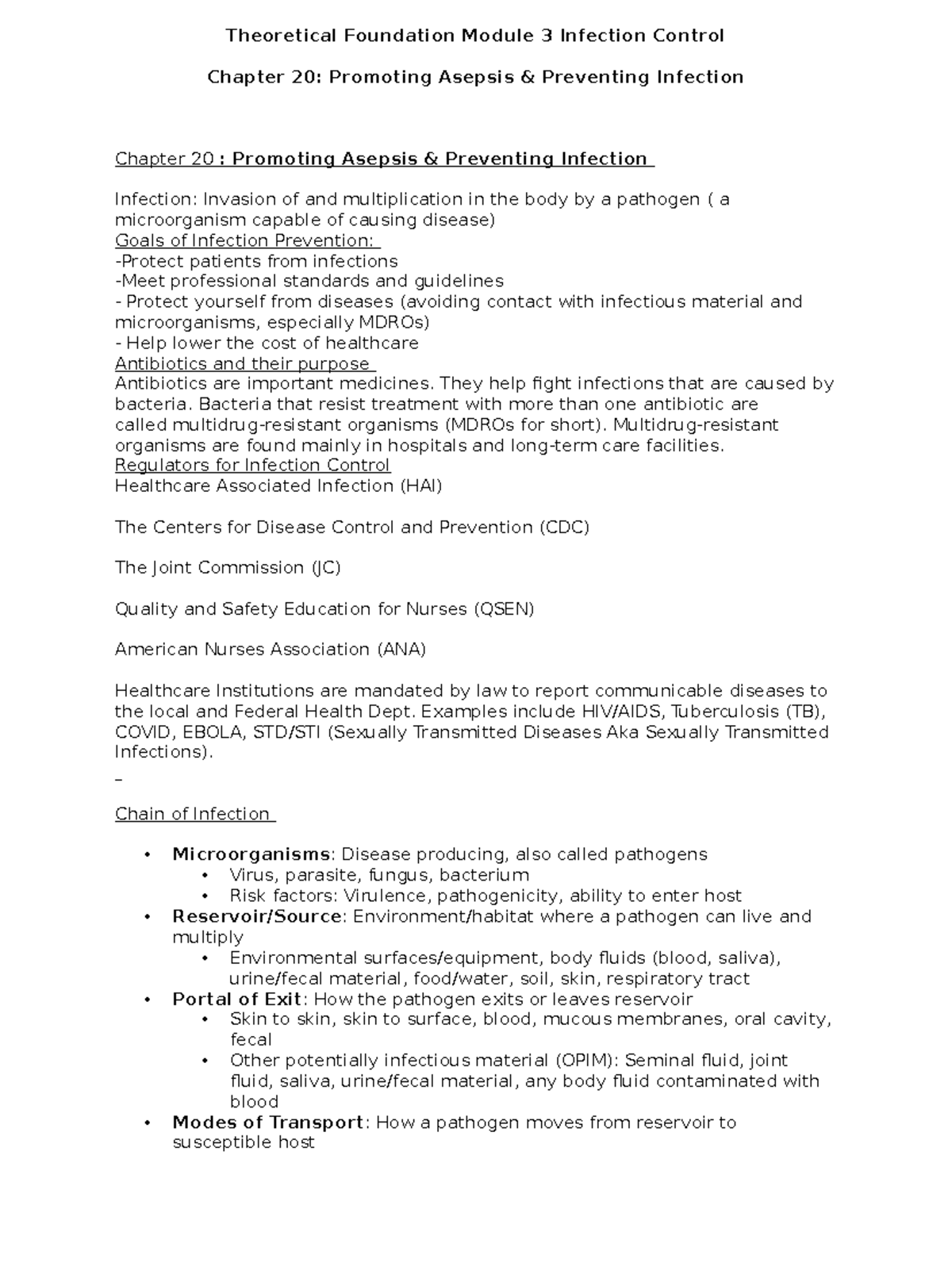 Theoretical Foundation- Exam 2 Study Materials - Theoretical Foundation ...