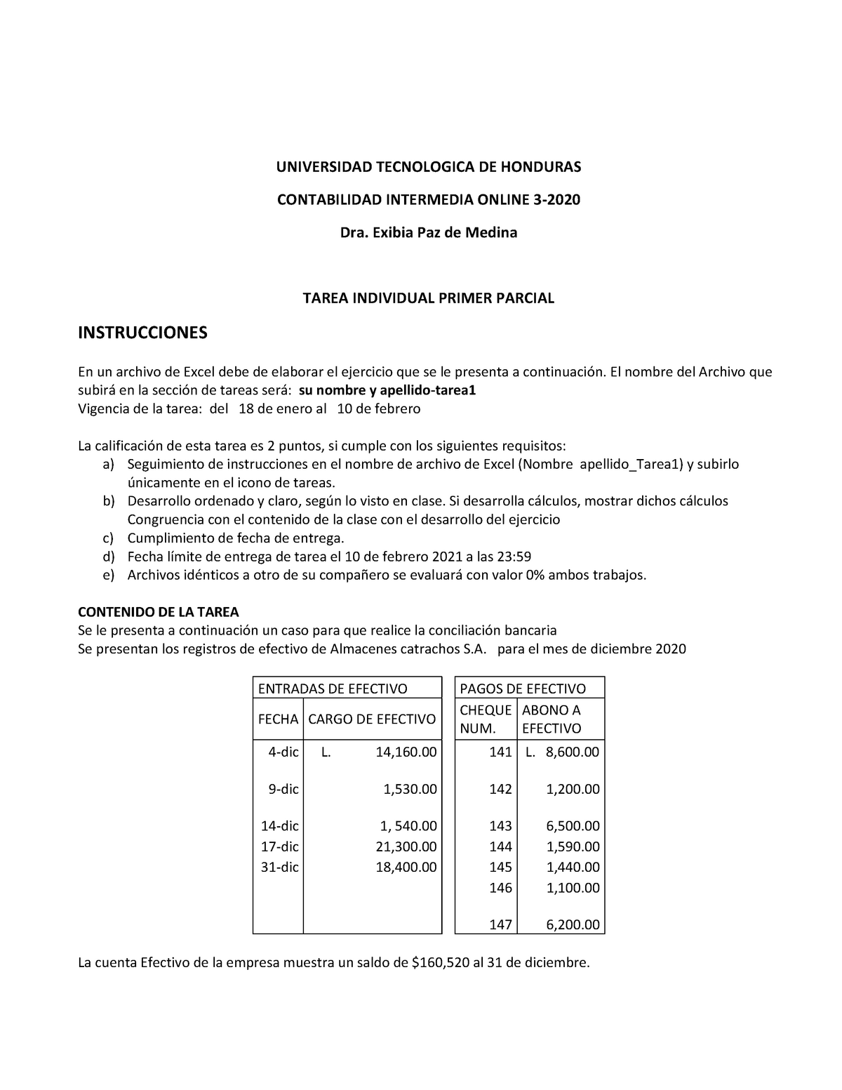 Tarea 1 Individual Primer Parcial Contabilidad Intermedia Universidad Tecnologica De Honduras 1173