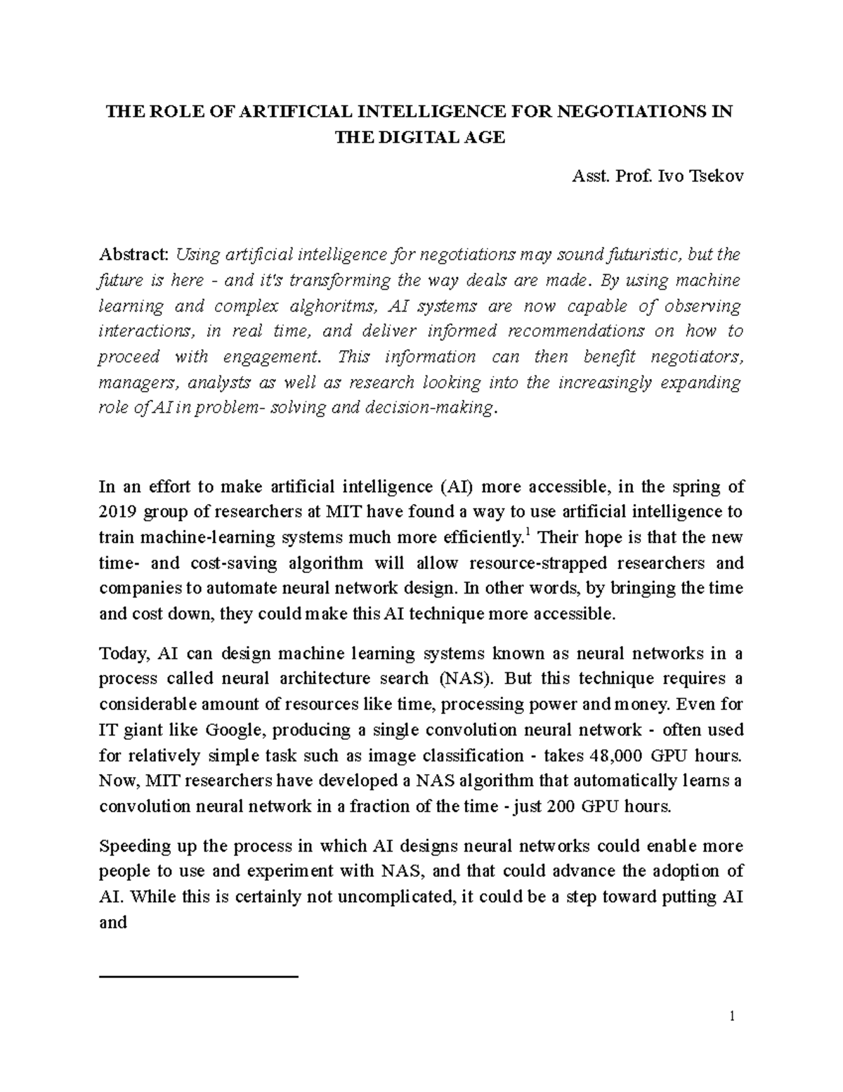 File1598864495 - Markeitng - 1 THE ROLE OF ARTIFICIAL INTELLIGENCE FOR ...
