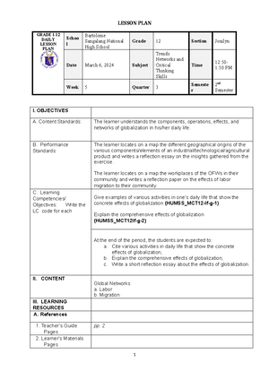 DLL Mathematics 5 Q1 W8 - n/a - GRADES 1 to 12 DAILY LESSON LOG School ...