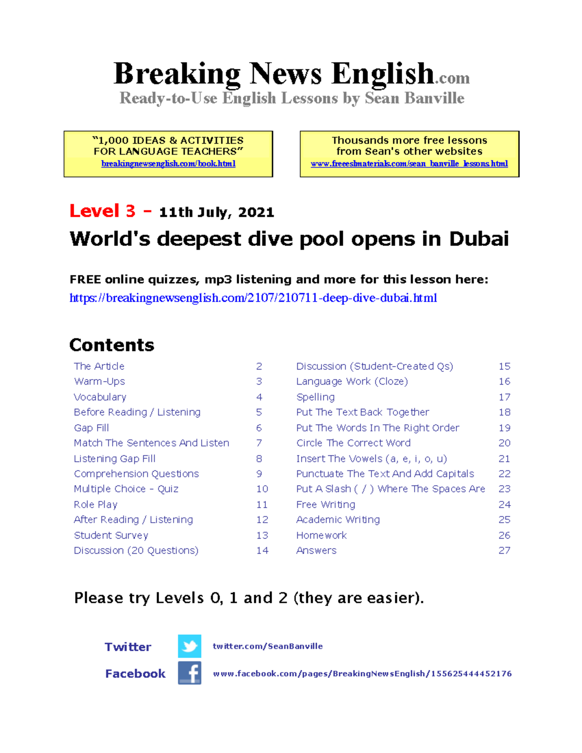 210711 deep dive dubai Esercizi inglese Breaking News English Ready