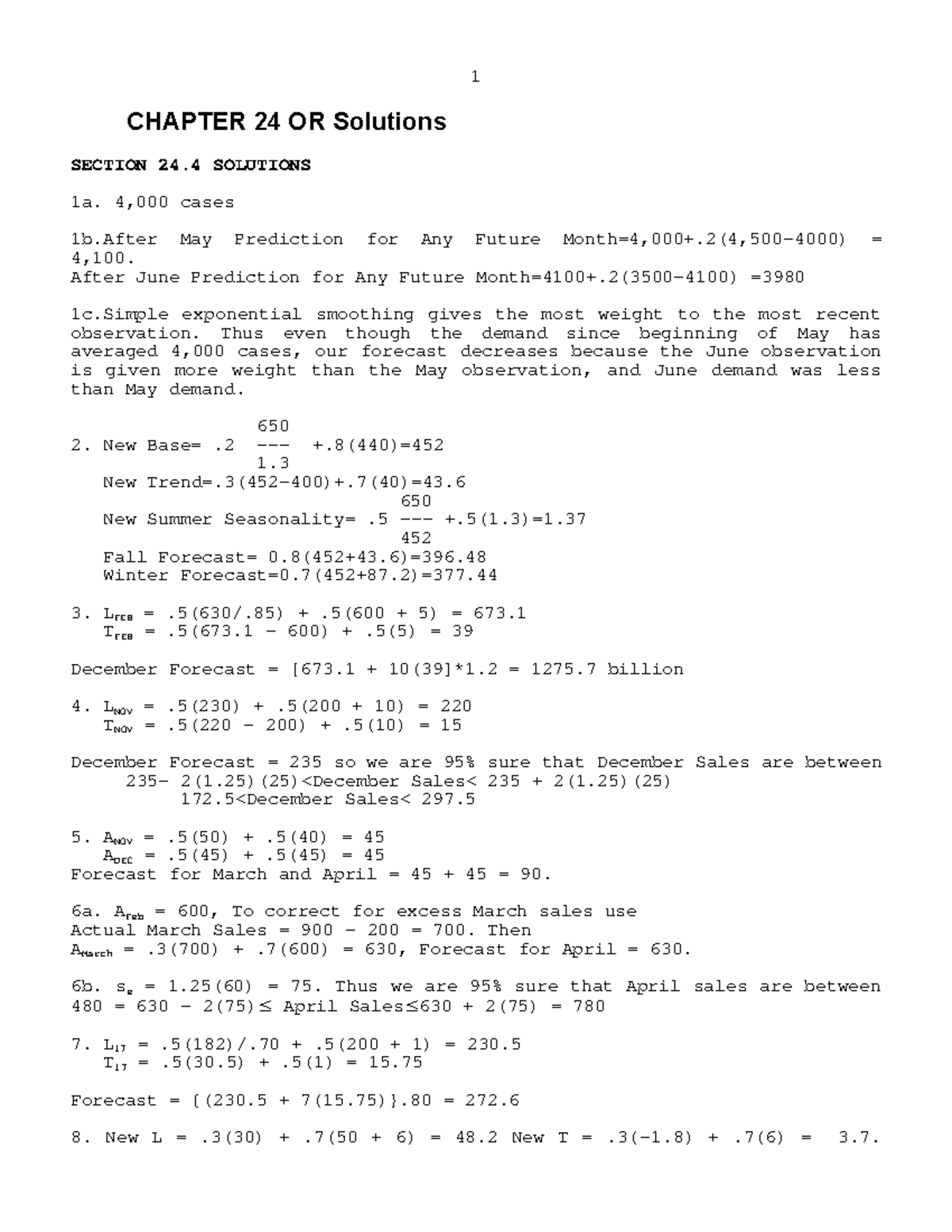 Chapter 24 - CHAPTER 24 OR Solutions SECTION 24 SOLUTIONS 1a. 4,000 ...