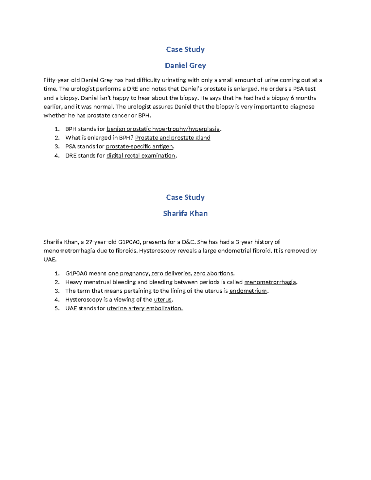 Kimberly's Grey&Khan VLab - Case Study Daniel Grey Fifty-year-old ...