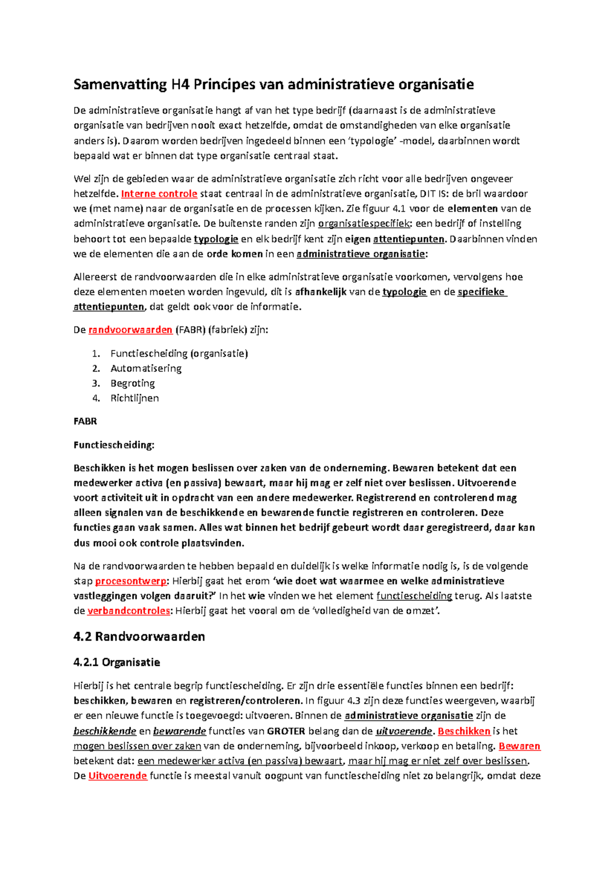 Samenvatting H4 Borg - Samenvatting H4 Principes Van Administratieve ...