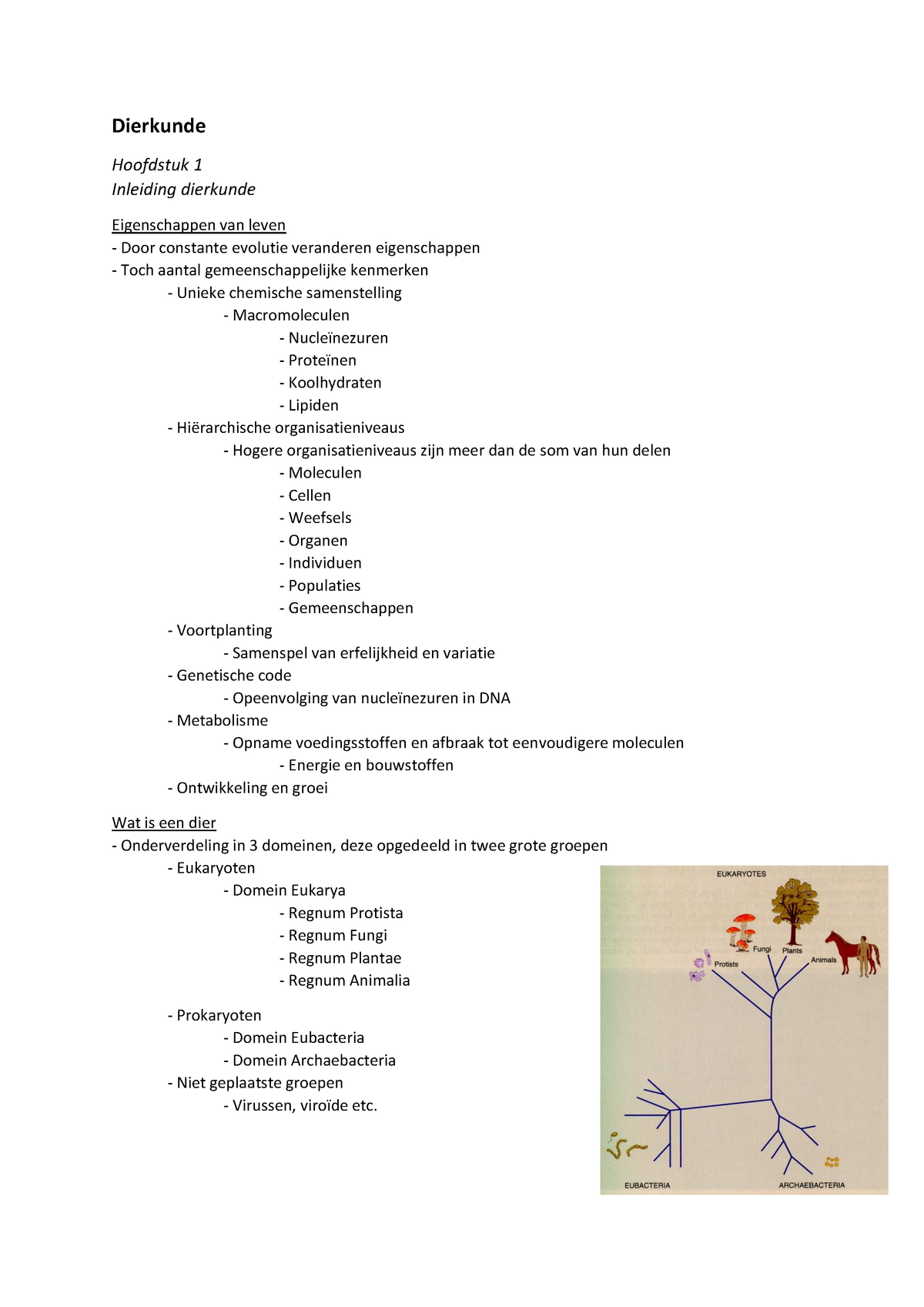 Samenvatting - Anatomie Vd Vertebraten - Dierkunde - Dierkunde ...