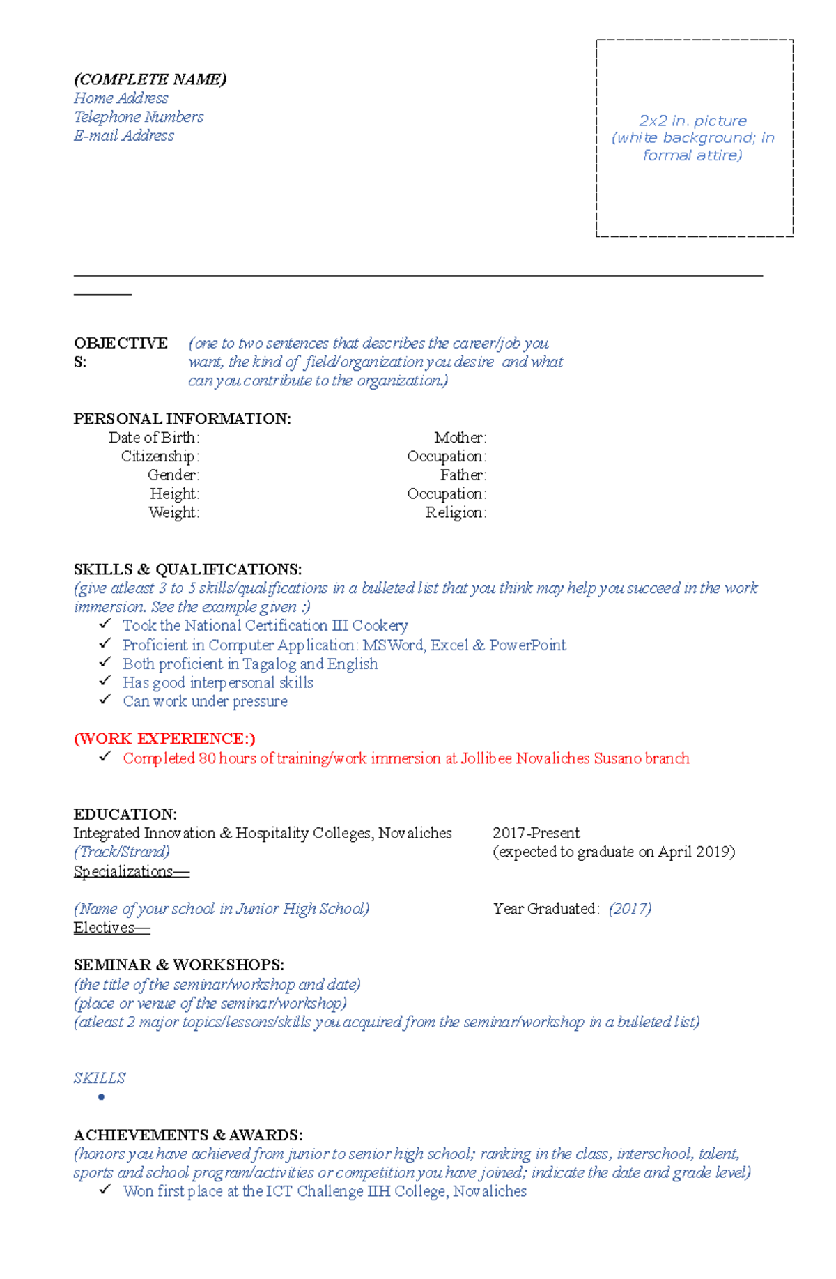 WI- Resume- Template - For immersion nahhhdadsafavdfa - (COMPLETE NAME ...