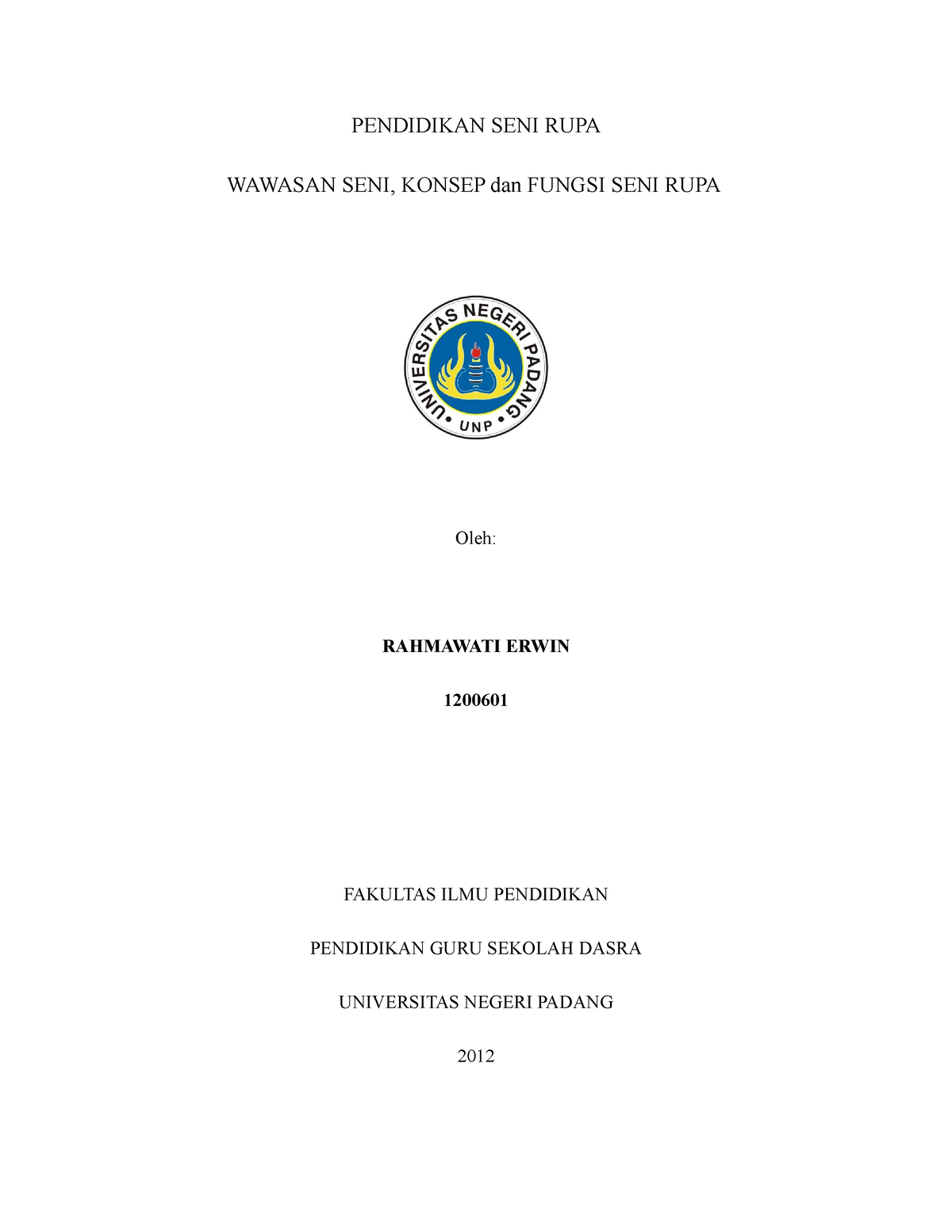 Makalah SENI RUPA - Seni Budaya - PENDIDIKAN SENI RUPA WAWASAN SENI ...