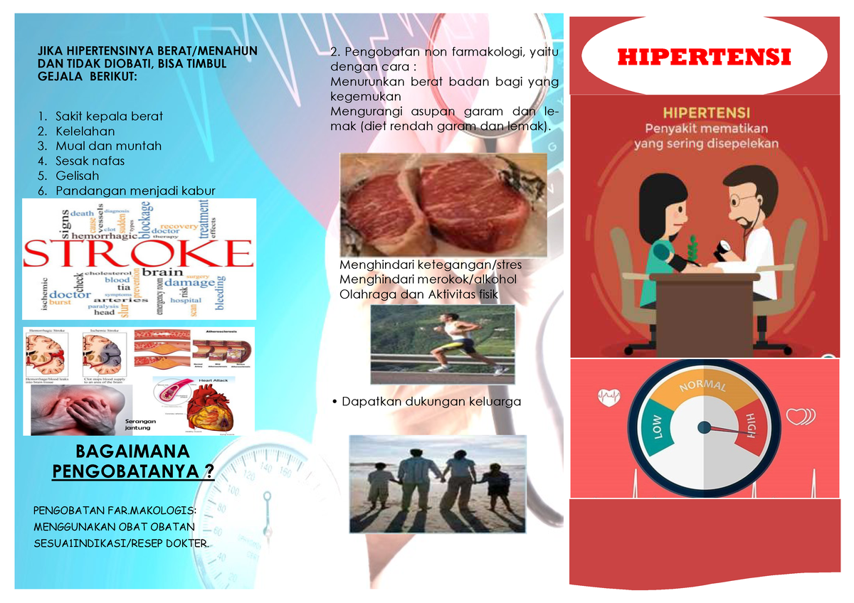 Leafleat Hipertensi Leaflet Bagaimana Pengobatanya Pengobatan Far