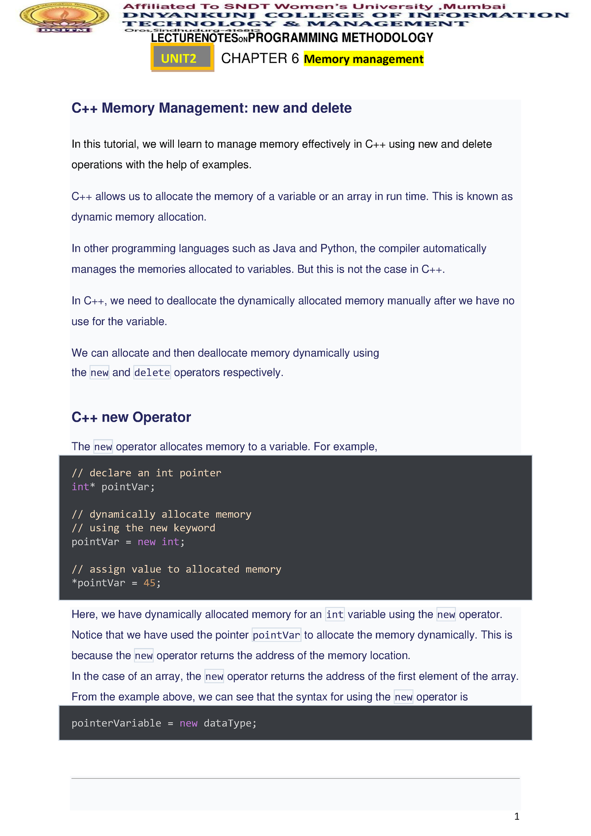 assignment on computer memory pdf