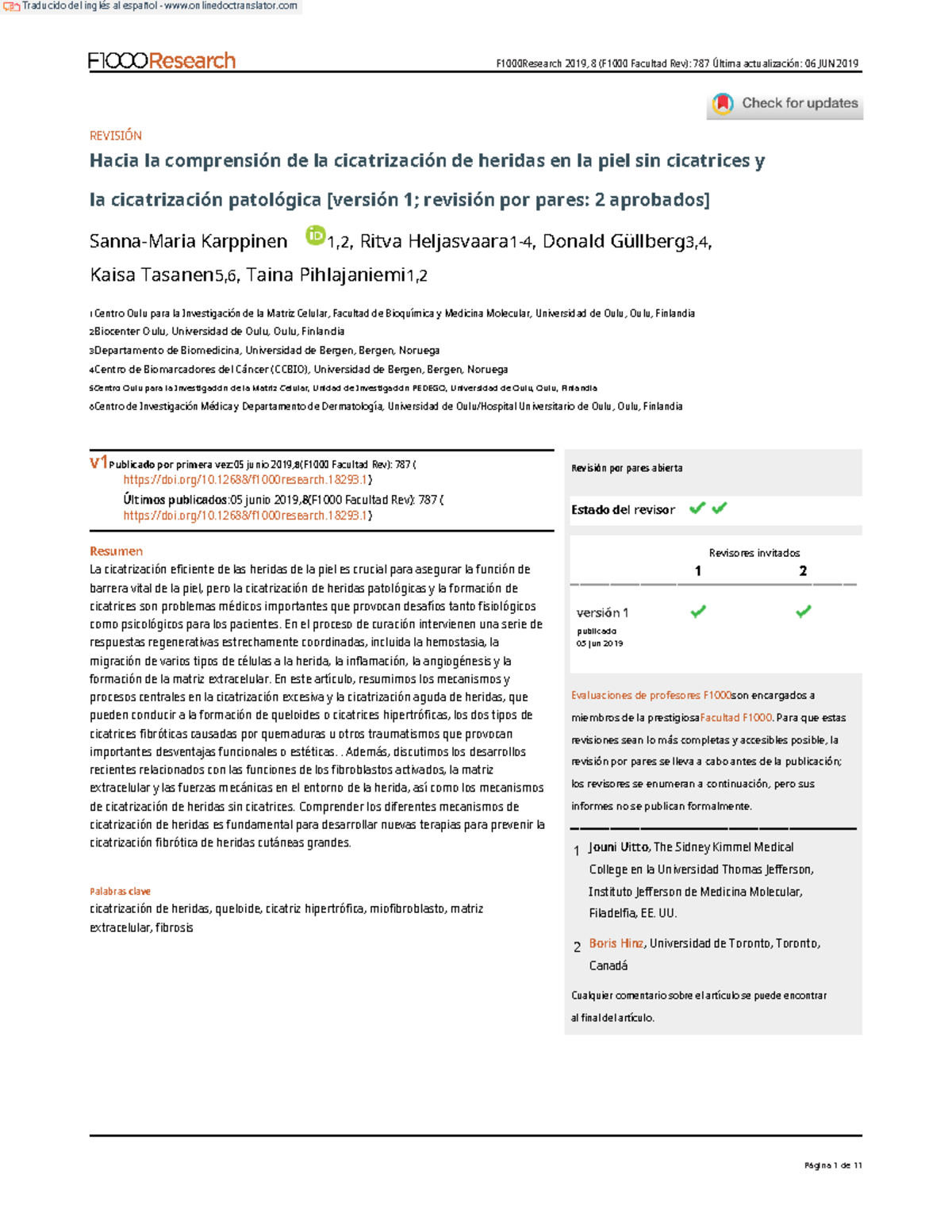 S03 Toward Understanding Scarless SKIN Wound Healing AND Pathological