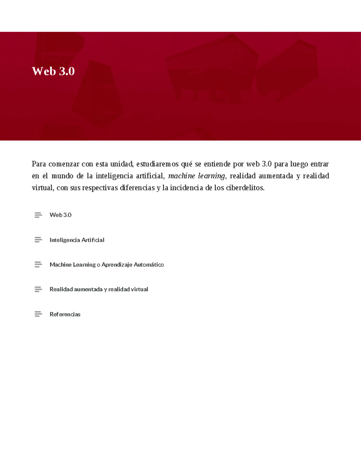 Web 3 - web - Para comenzar con esta unidad, estudiaremos qué se ...