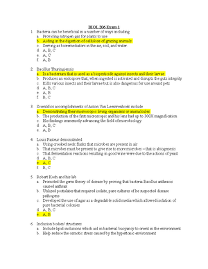 BIOL 206 Exam 2 Practice (Moyes) - Viruses Are A. Obligate ...