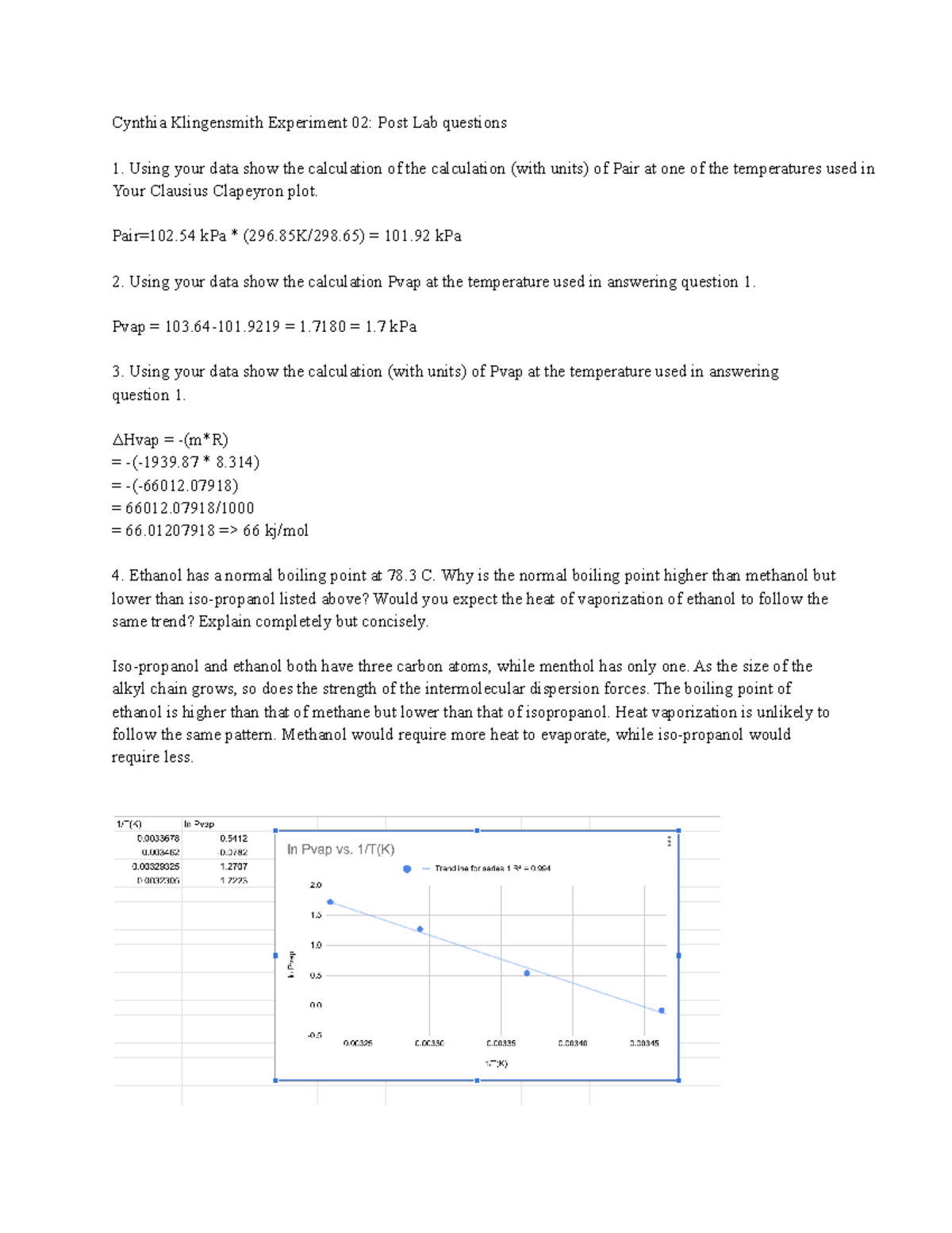 experiment 2 post lab questions