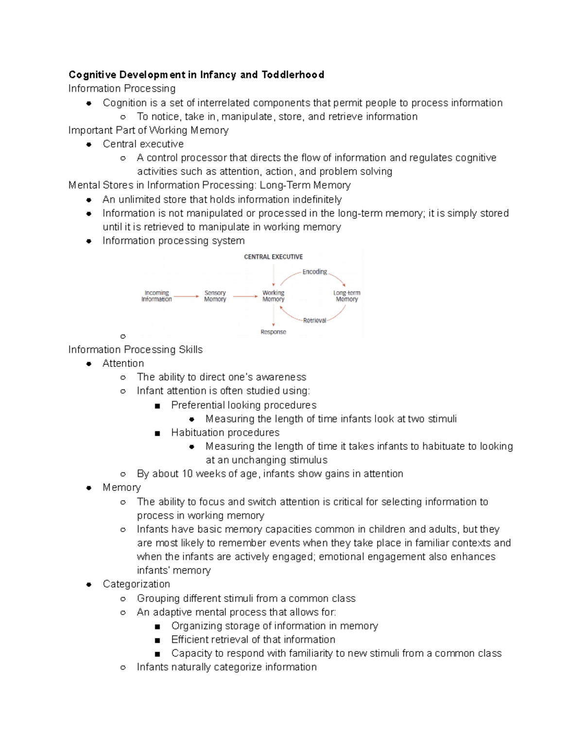 PSY 232 Chapter 4 - Professor Gary Stoner. - Cognitive Development in ...