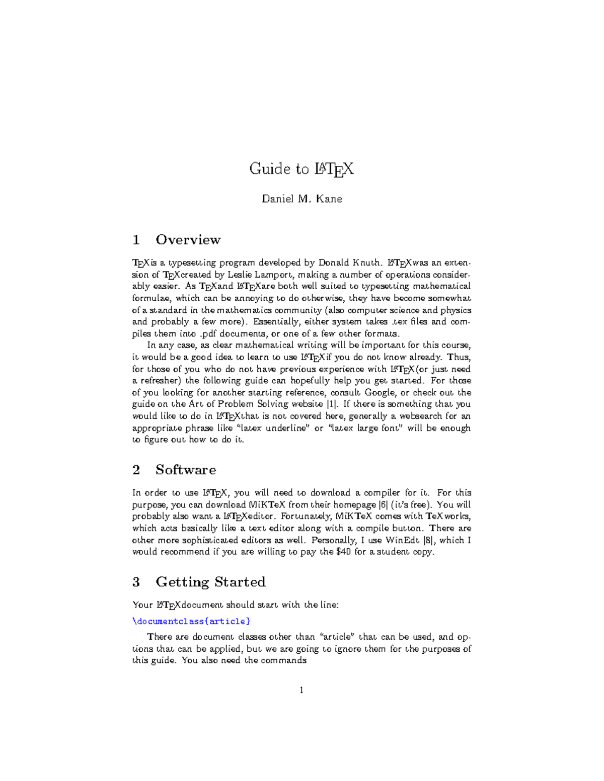 cisc102-latex-guide-guide-to-latex-daniel-m-kane-1-overview-texis-a