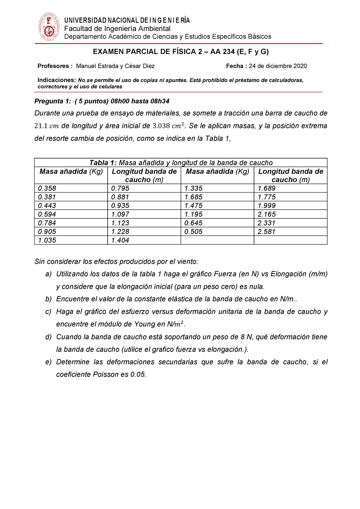 2020-2 Fisica 2 Examen Parcial Examen Parcial F 2202Preg1 - UNIV ERSI ...