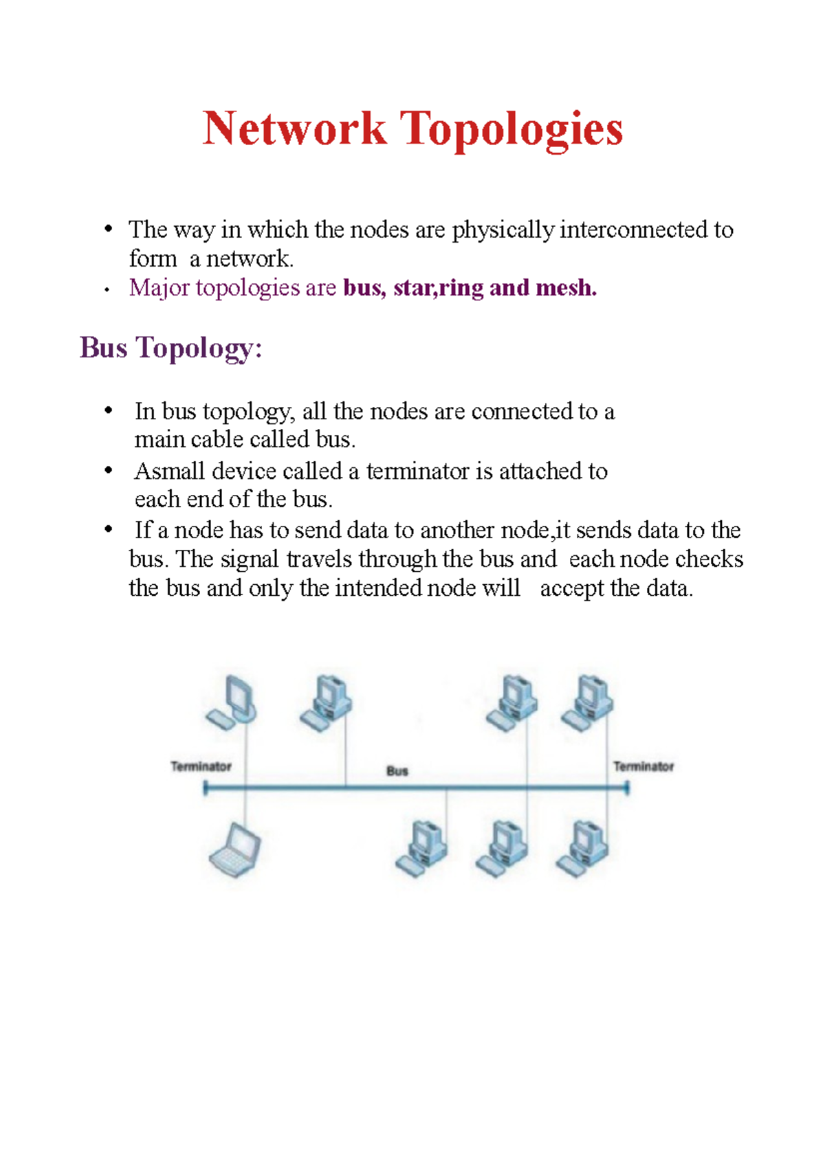 Network Topology - Useful - Network Topologies The Way In Which The ...