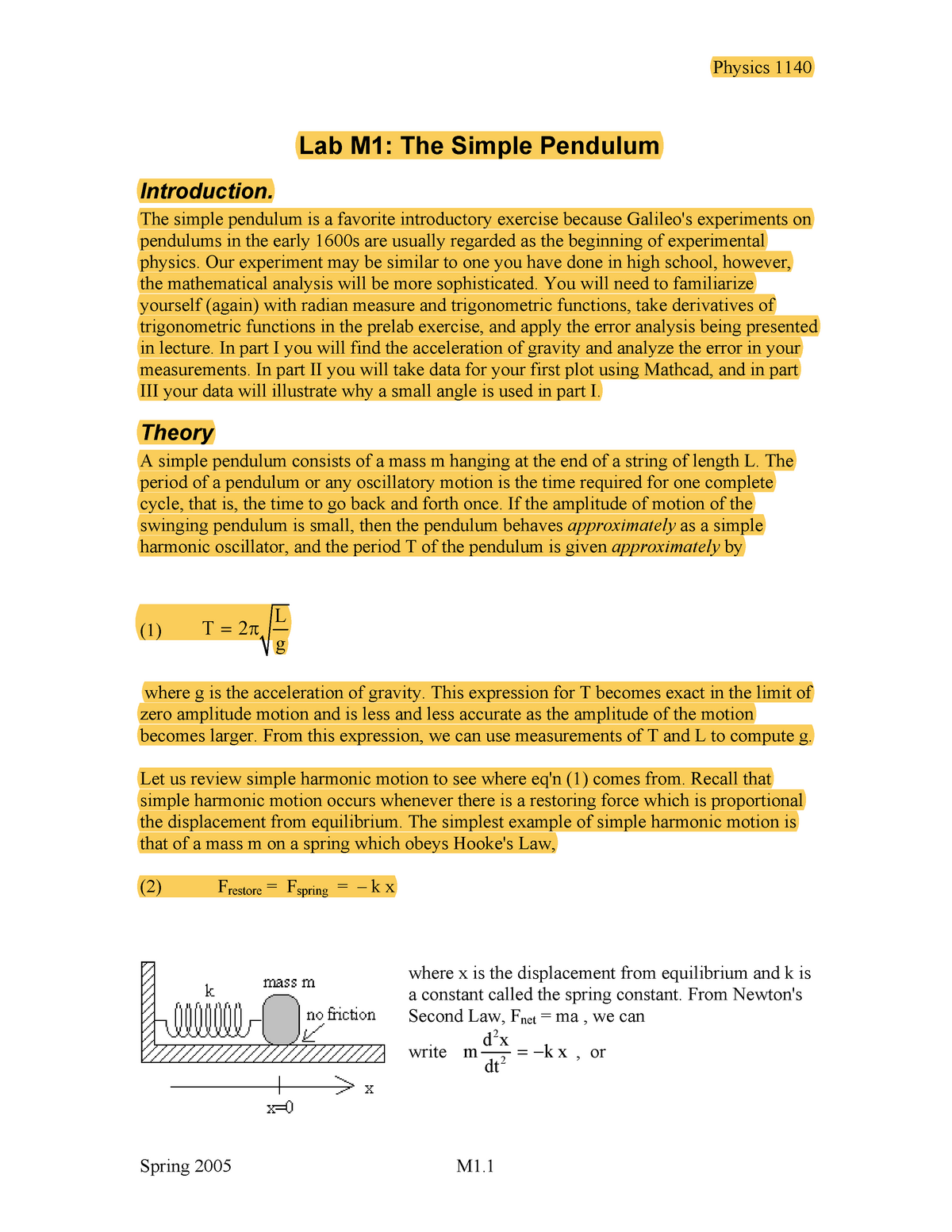 simple-pendulum-lecture-notes-1-2-lab-m1-the-simple-pendulum