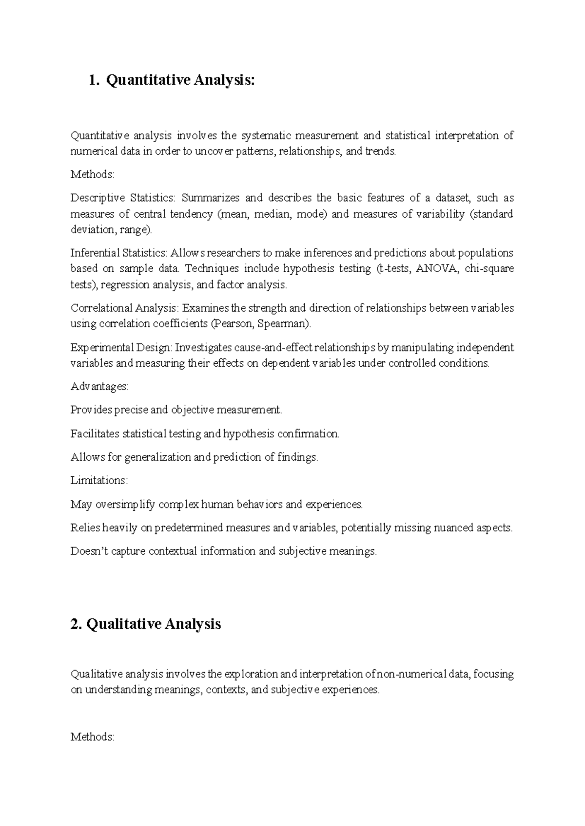 DOC-20240317-WA0092 - Research - 1. Quantitative Analysis: Quantitative ...