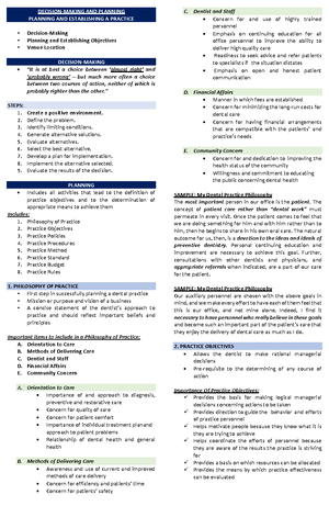 Lesson 1 reviewer Practice management Introduction - Lesson 1_PRACTICE ...