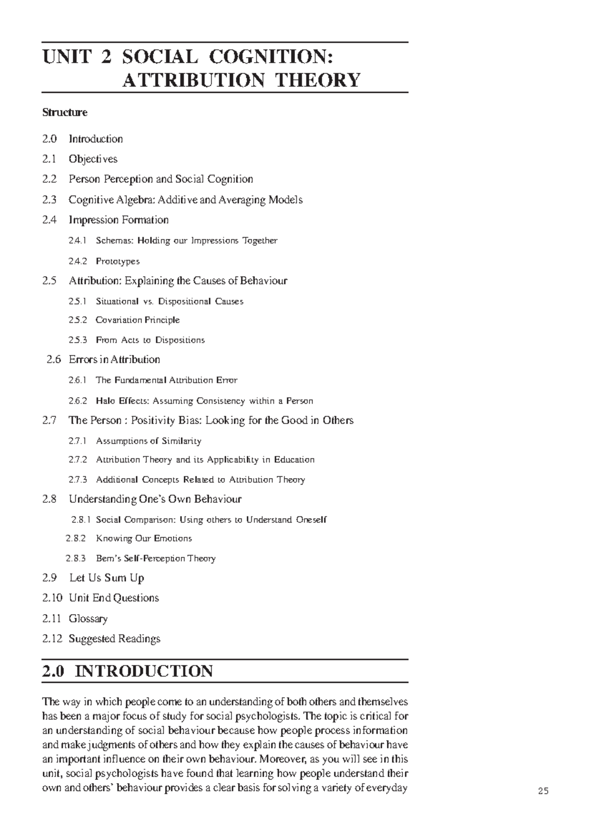 Unit-2 - MA PSHYCOLOGY - Social Cognition: UNIT 2 SOCIAL COGNITION ...