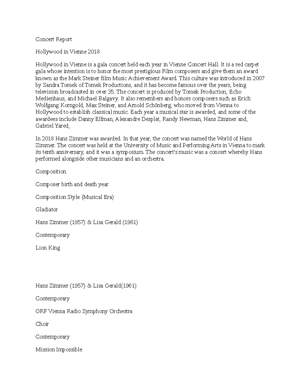 Untitled document.edited - Concert Report Hollywood in Vienne 2018 ...
