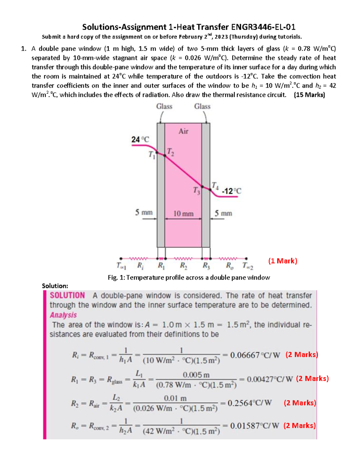 heat transfer assignment nptel