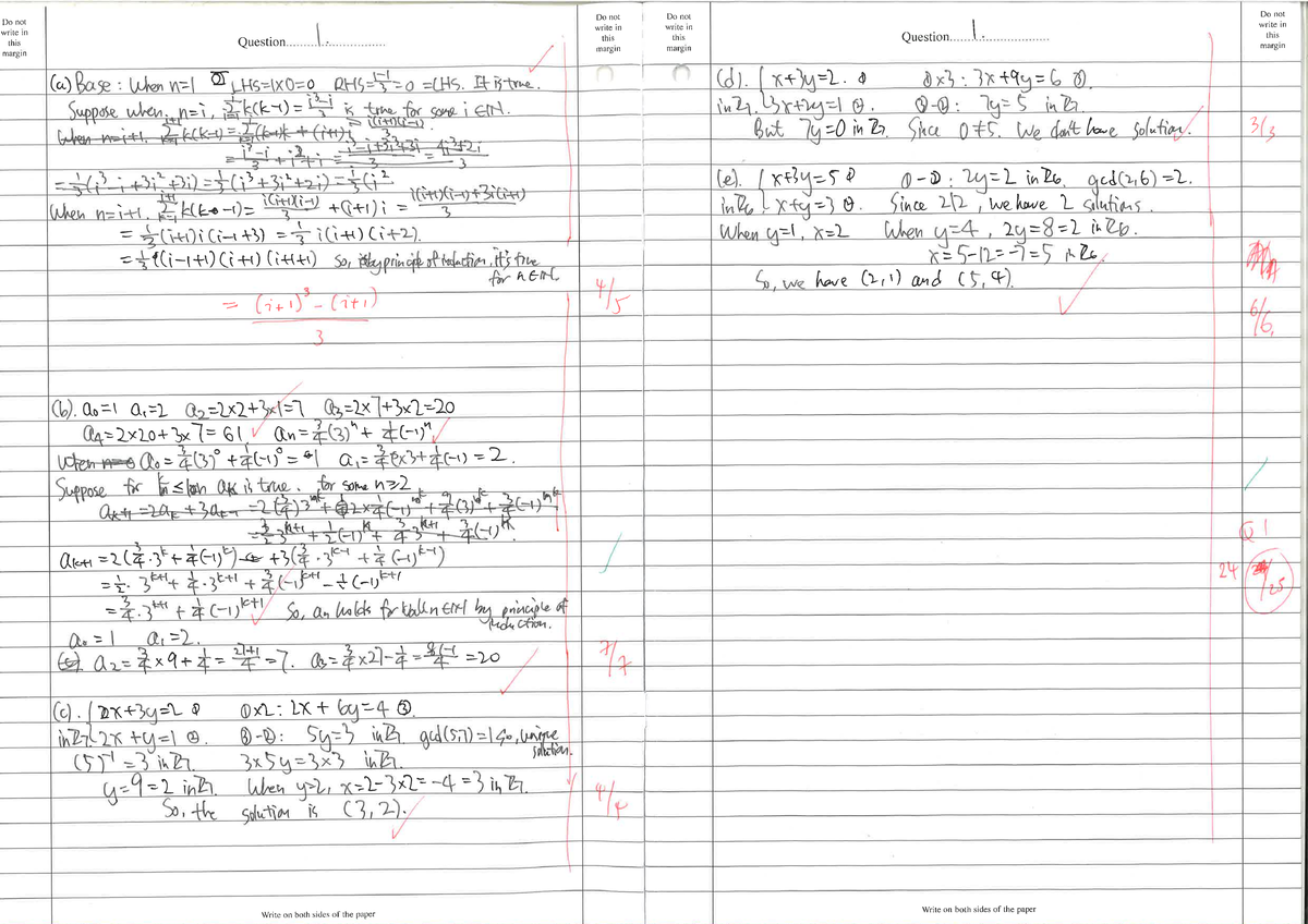 Approved 123 - Marked Paper - MA103 - Studocu