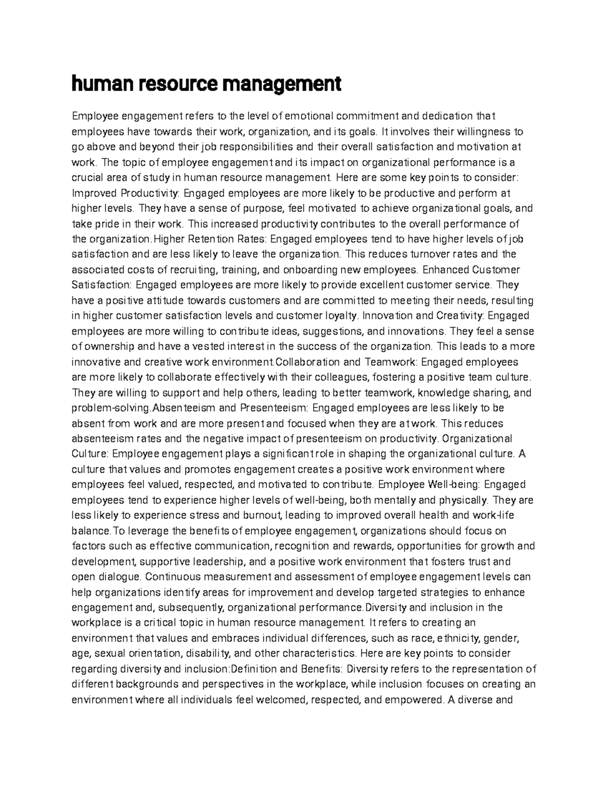 Human resource management1 Dorman Studocu