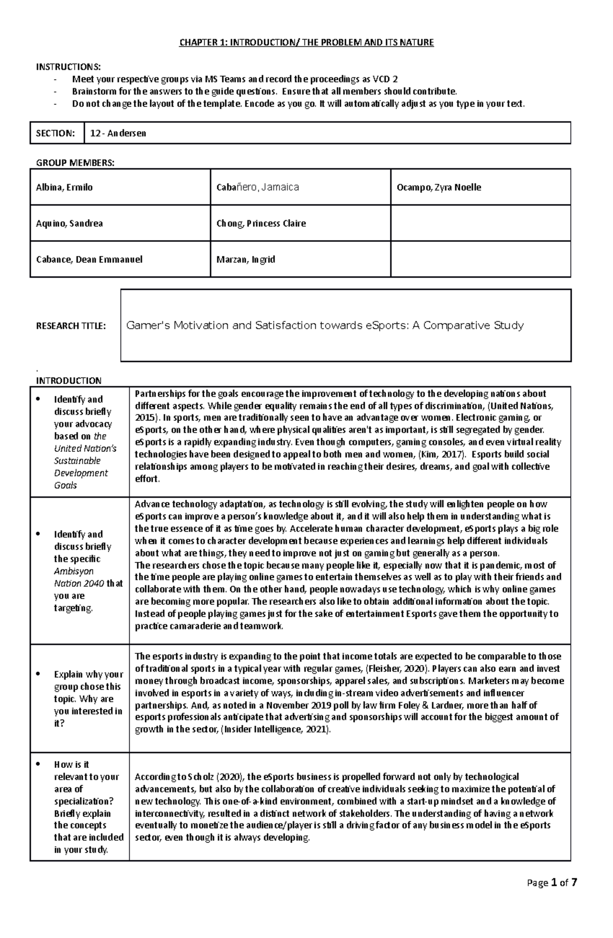 Chapter-1-Template-Lazada - CHAPTER 1: INTRODUCTION/ THE PROBLEM AND ...