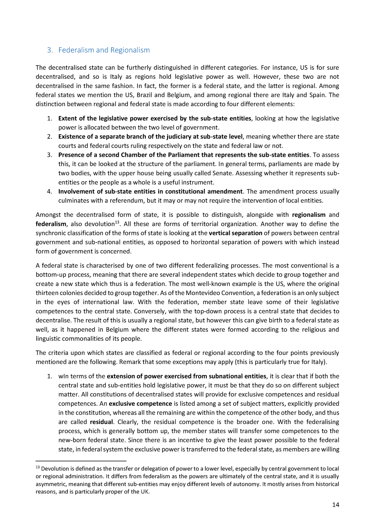 Legal System Module 2 (Public) - Part 3 - 3. Federalism And Regionalism ...