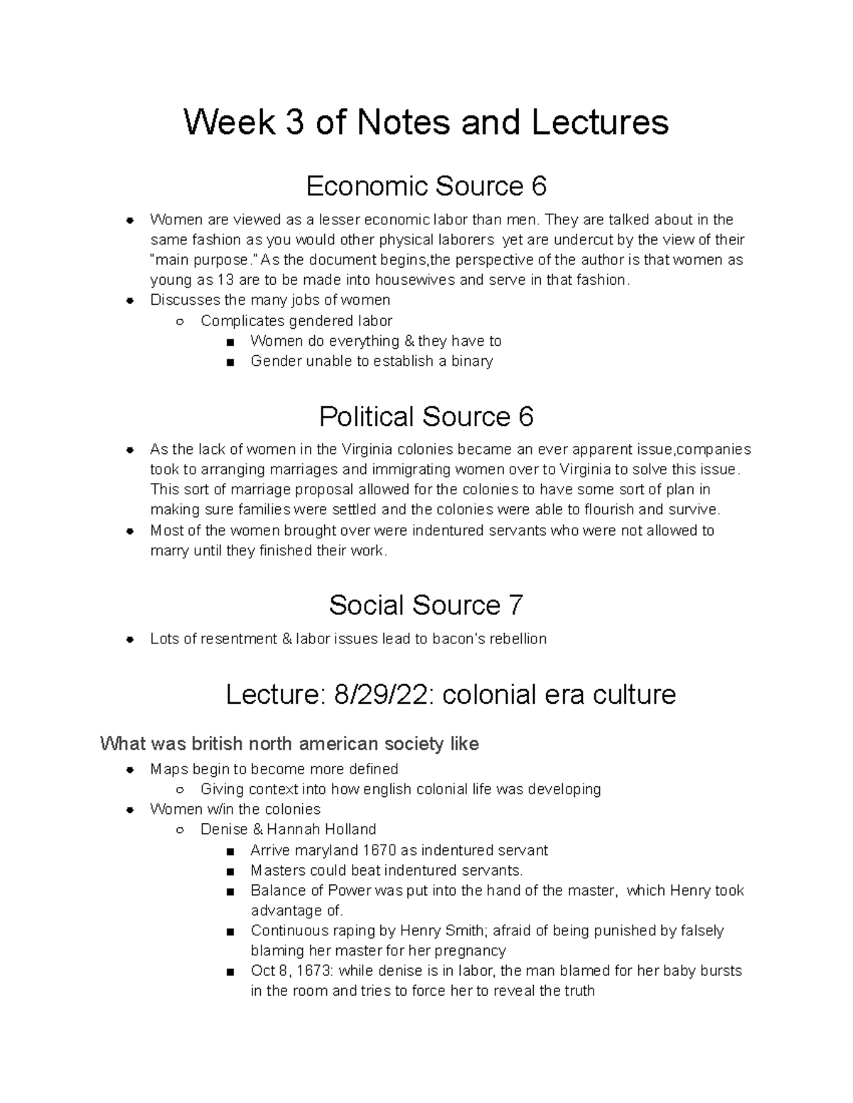 Week 3 of Notes and Lectures - Week 3 of Notes and Lectures Economic ...