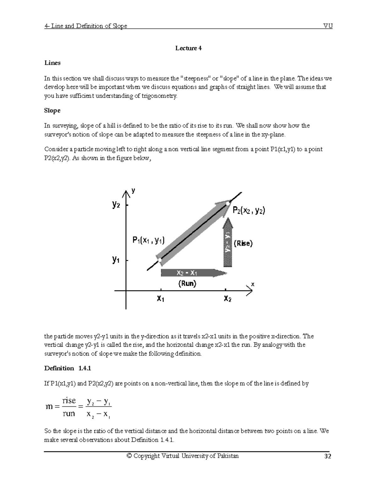 Lecture 4 Notes Lecture 4 Lines In This Section We Shall Discuss