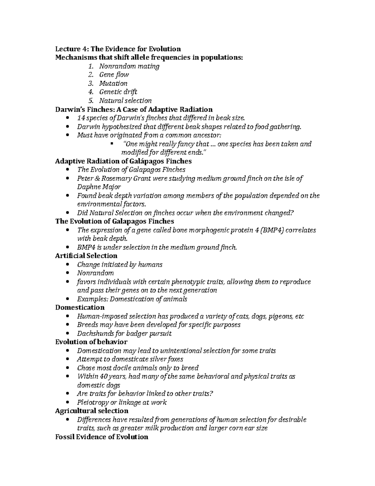 Lecture+4+notes - Lecture notes 4 - Lecture 4: The Evidence for ...