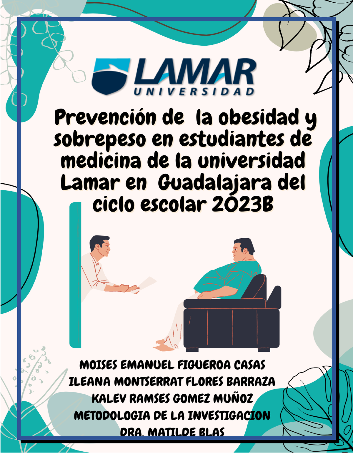 Segundo Avance Proyecto - Prevención De La Obesidad Y Sobrepeso En ...