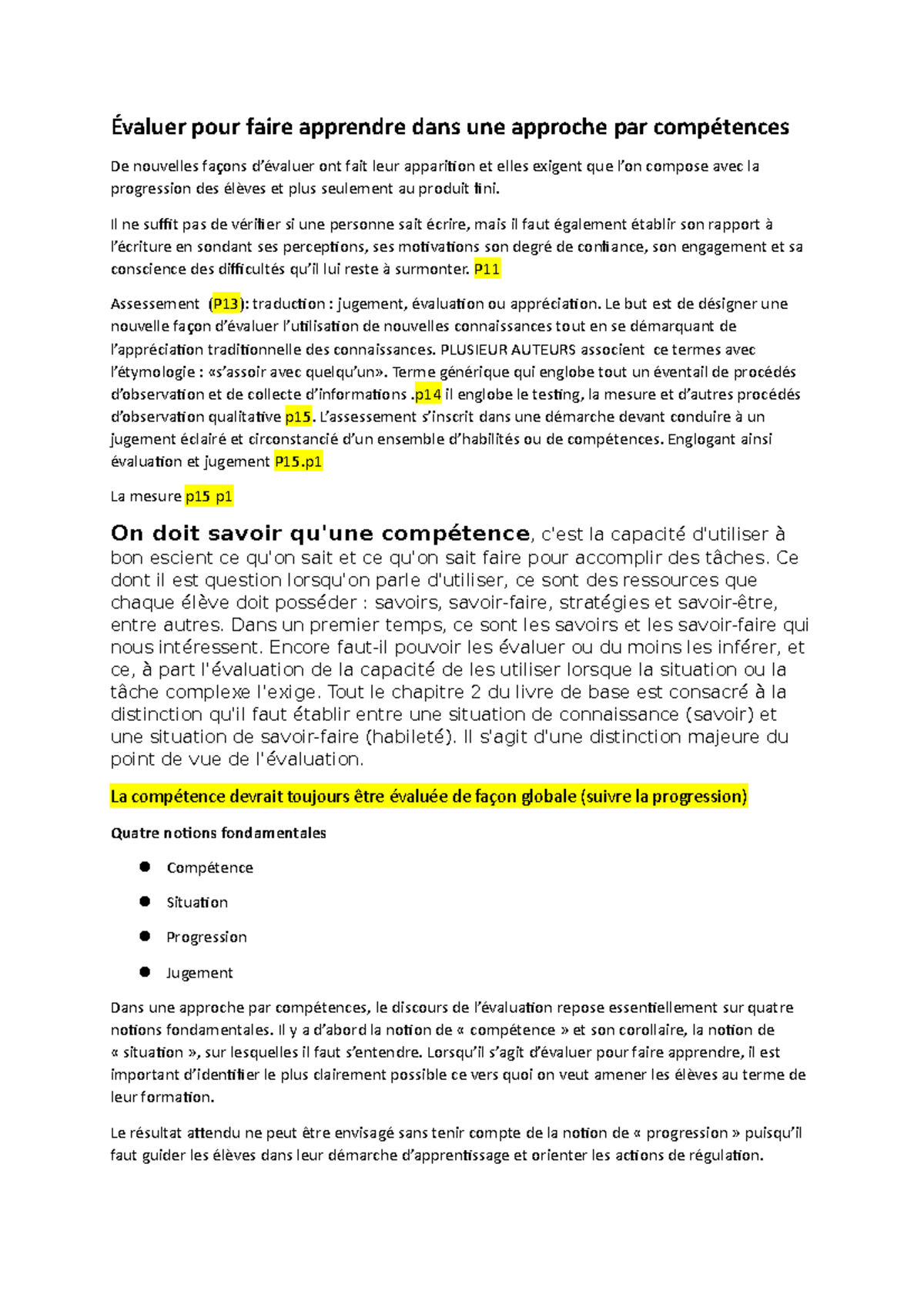 Révision du cours évaluation des apprentissages MEV-2901 - Évaluer pour ...