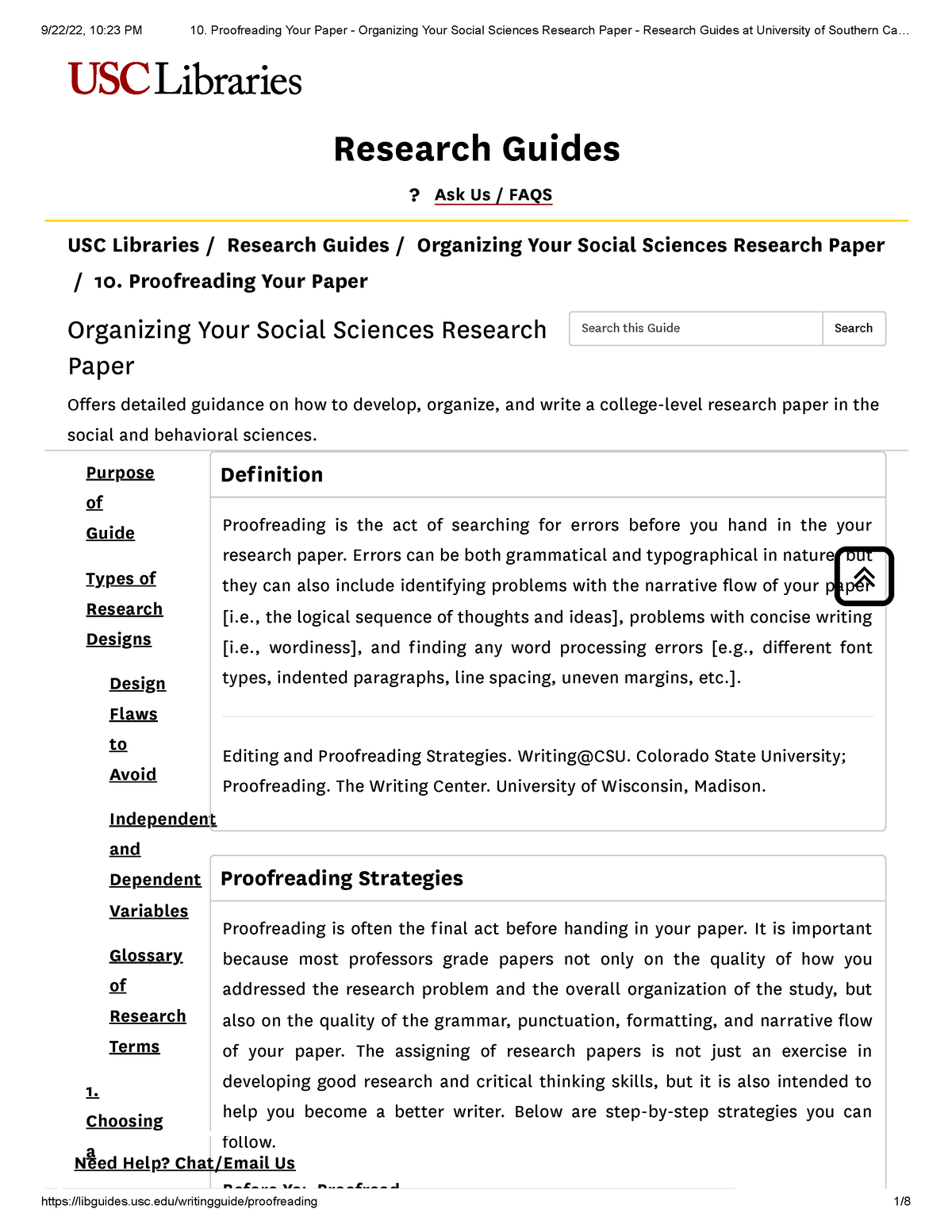 organizing your social sciences research paper using visual aids
