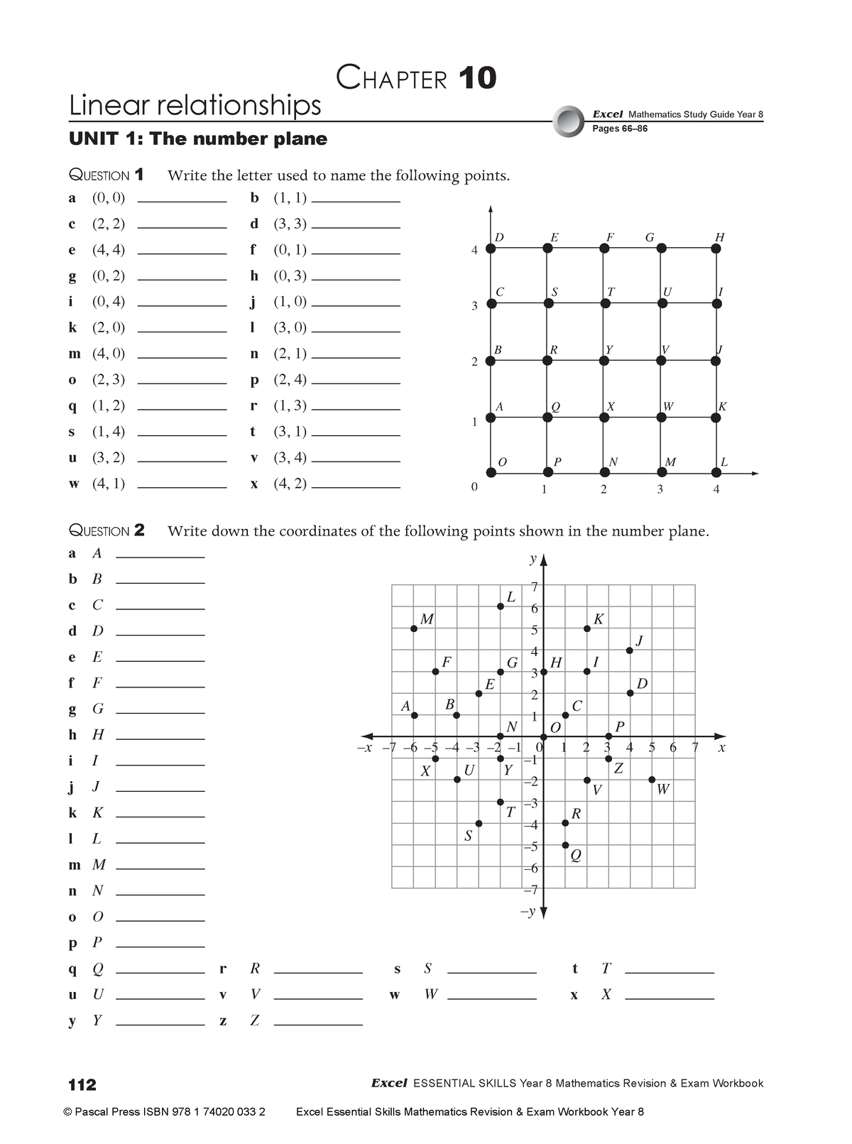 Linear Function G8 - Nothing - Linear relationships 112 Excel ESSENTIAL ...