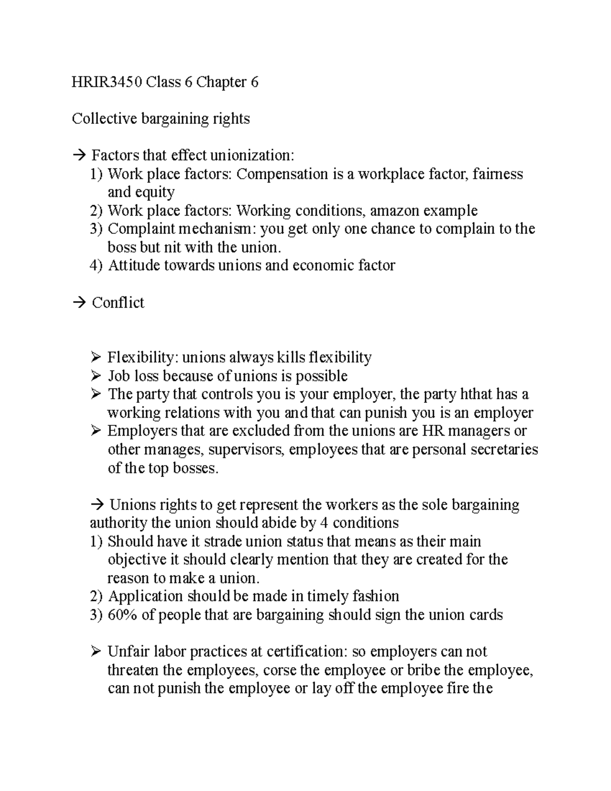 HRIR3450 Class 6 Chapter 6 - HRIR3450 Class 6 Chapter 6 Collective ...