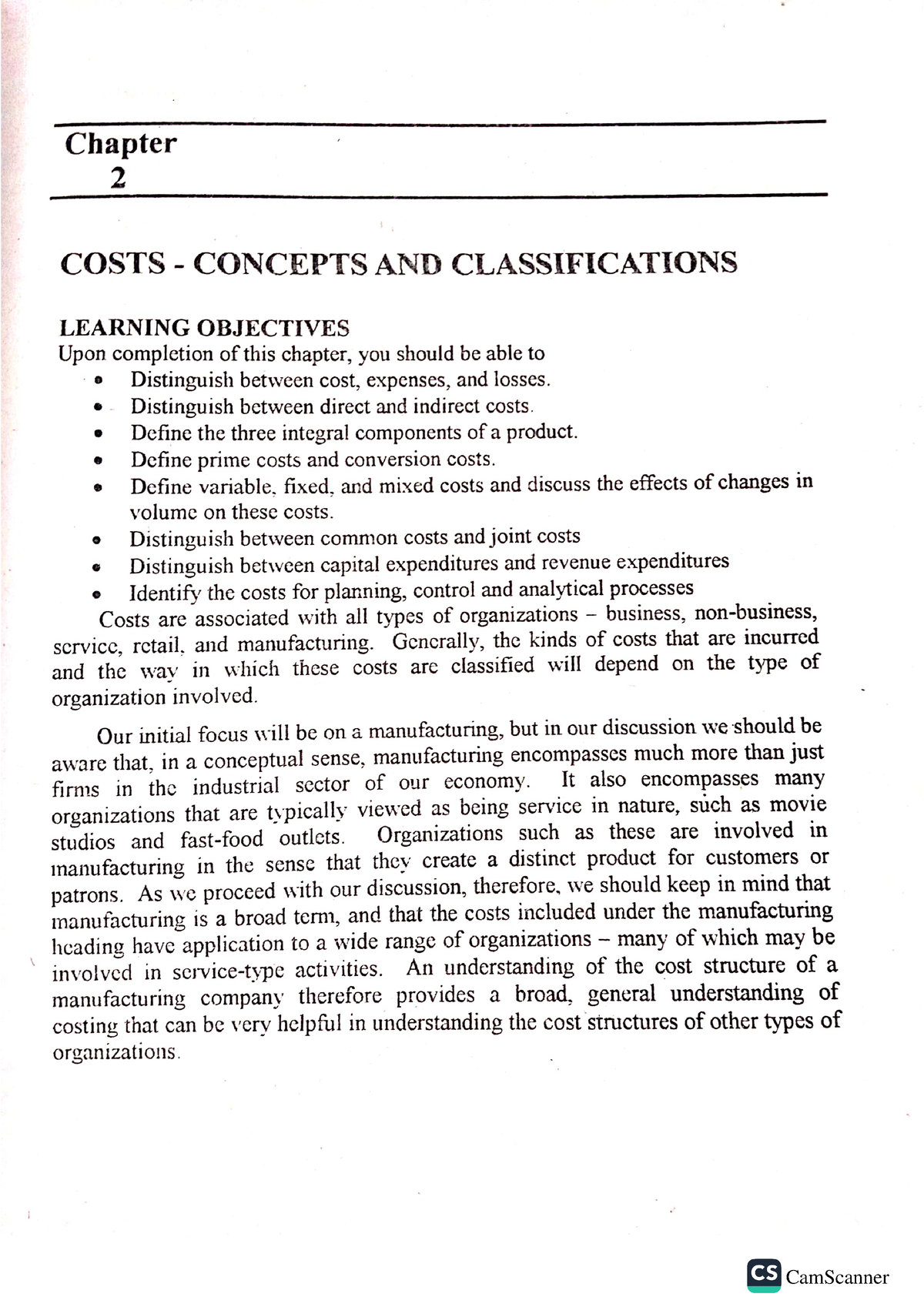 article review on cost and management accounting