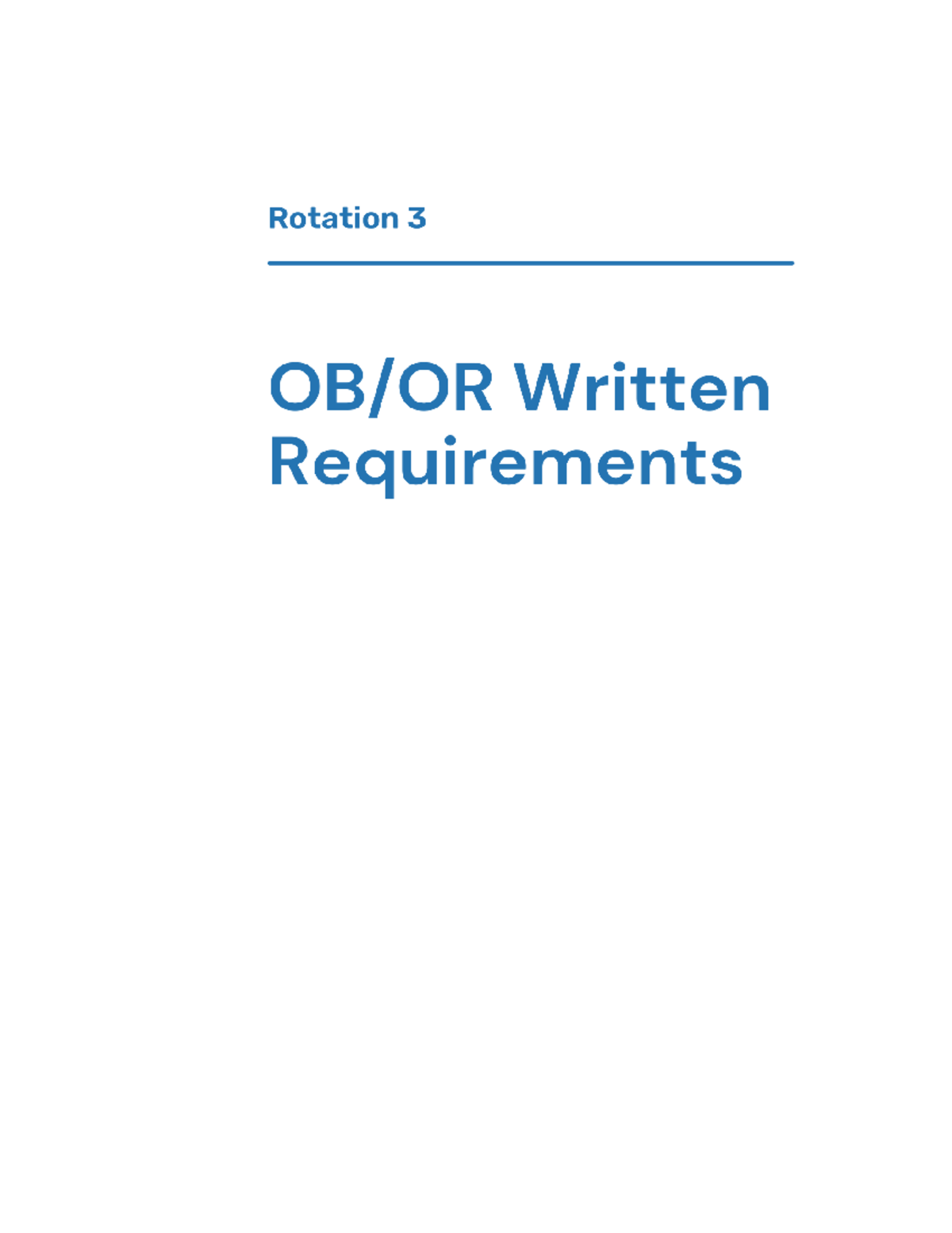 OB-OR Written Requirements. - I. Guidelines of Aseptic Technique ...