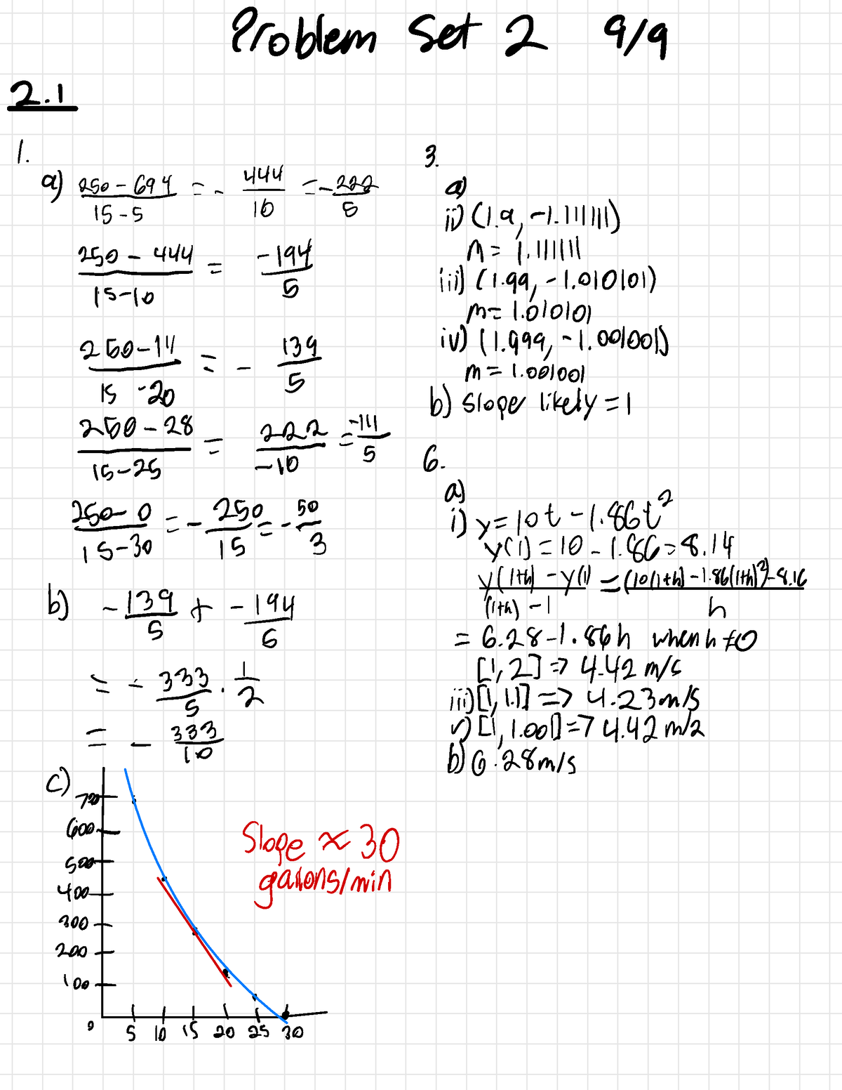 Math 1A Homework 9:9 - Problem Set 2 2. I 1. 3. A) Asg#-Yf4-ag-2a1ii)4 ...