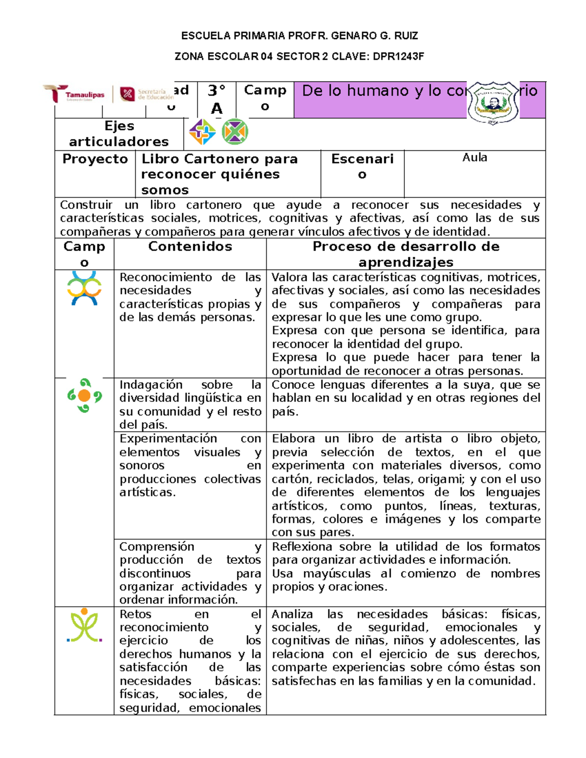 3er Libro cartonero para reconocer quiénes somos (2023-2024) - Fase 4 ...