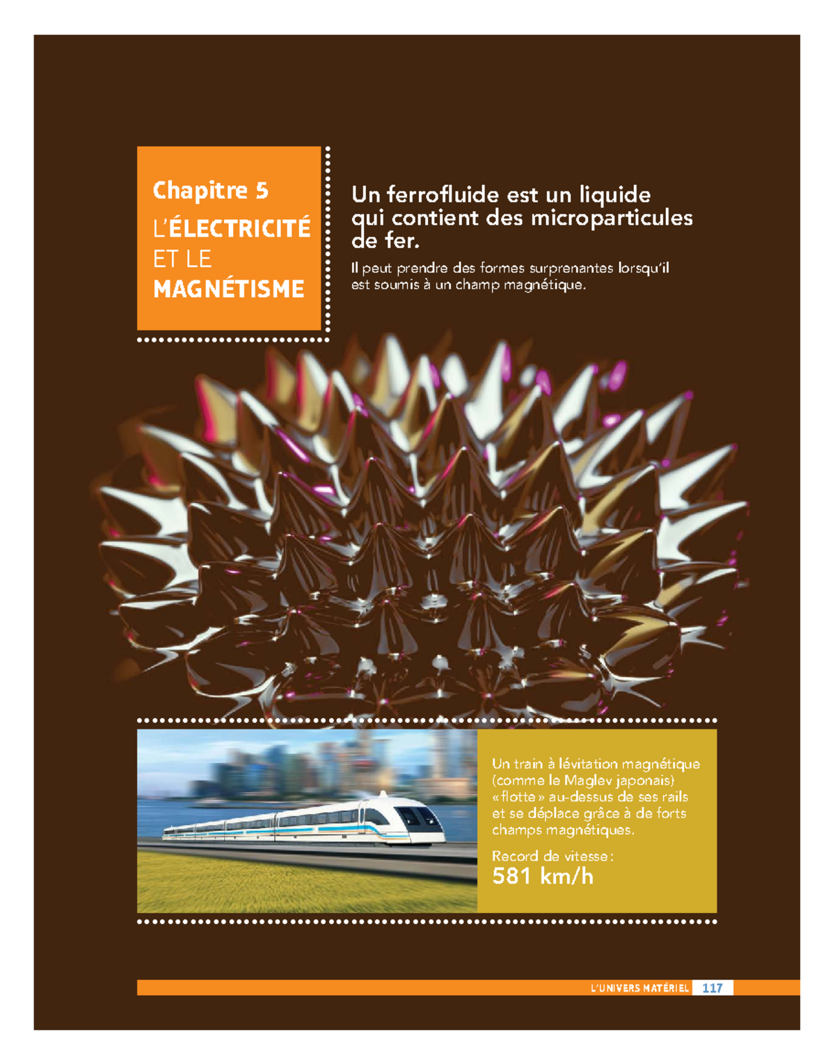 Ch 5 - as d - Chapitre 5 L’ÉLECTRICITÉ ET LE MAGNÉTISME Un ferrofluide ...