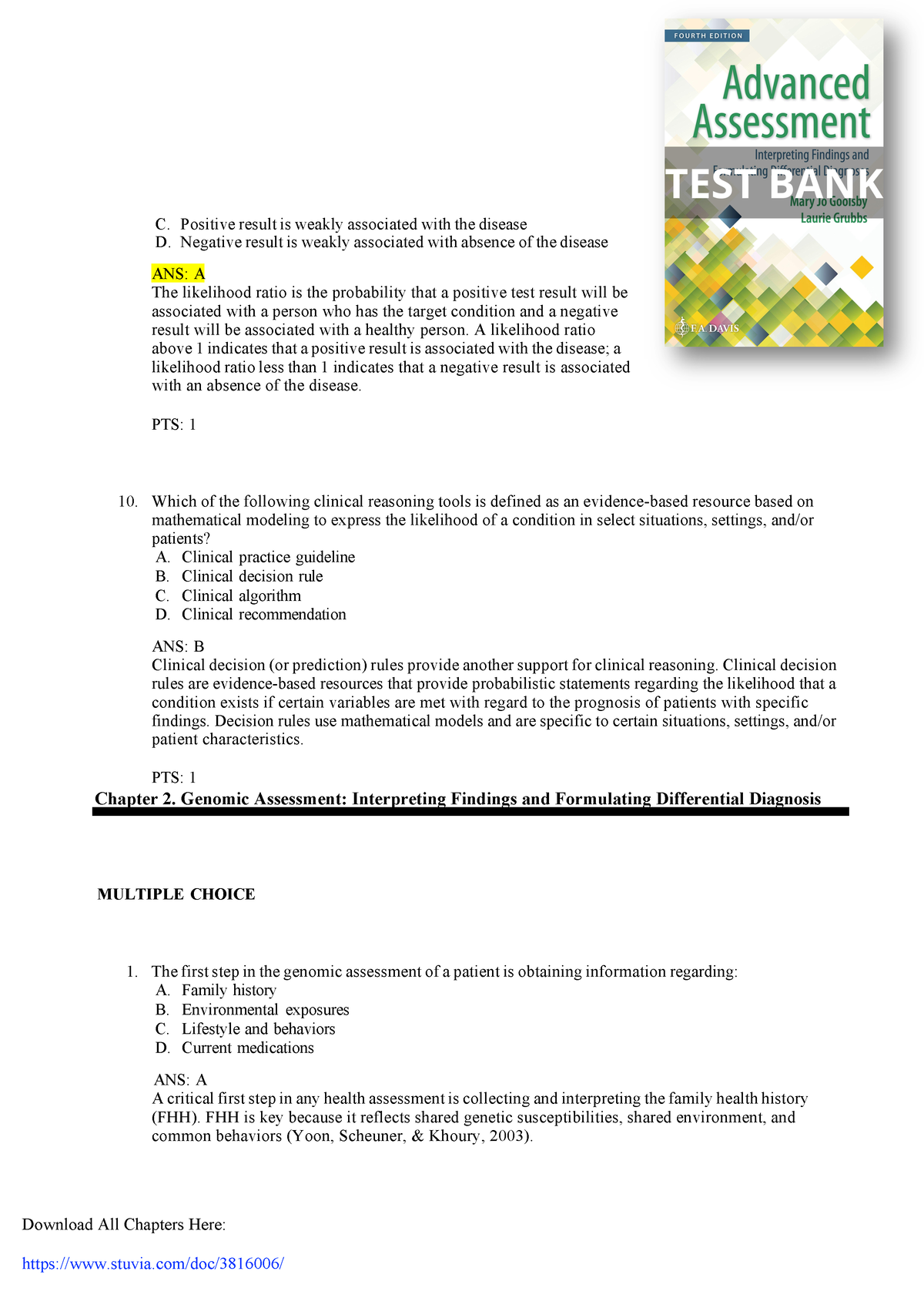 Advanced Assessment Interpreting Findings and Formulating Differential ...