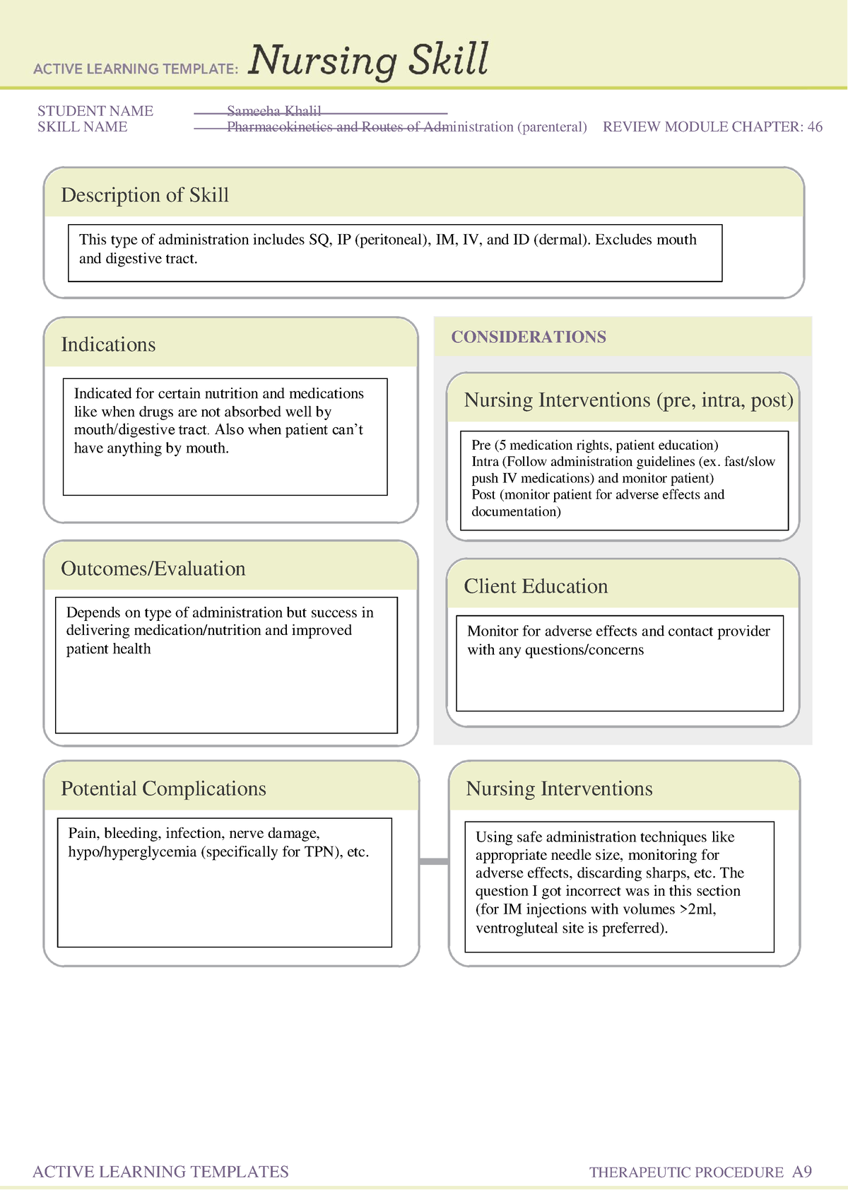 Active Learning Template 4 - STUDENT NAME Sameeha Khalil SKILL NAME ...