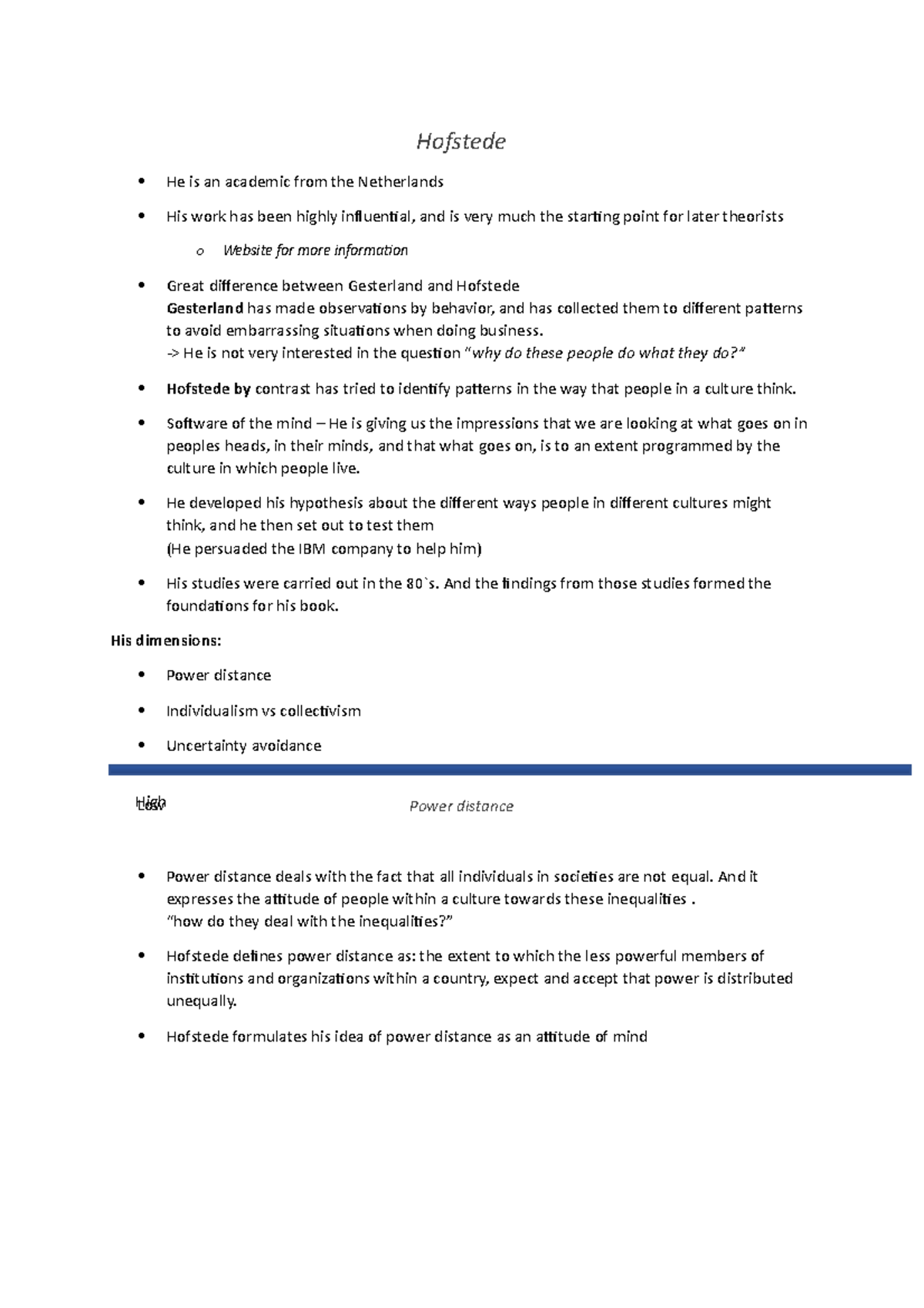 Hofstede og hans dimensjoner - Hofstede · He is an academic from the ...