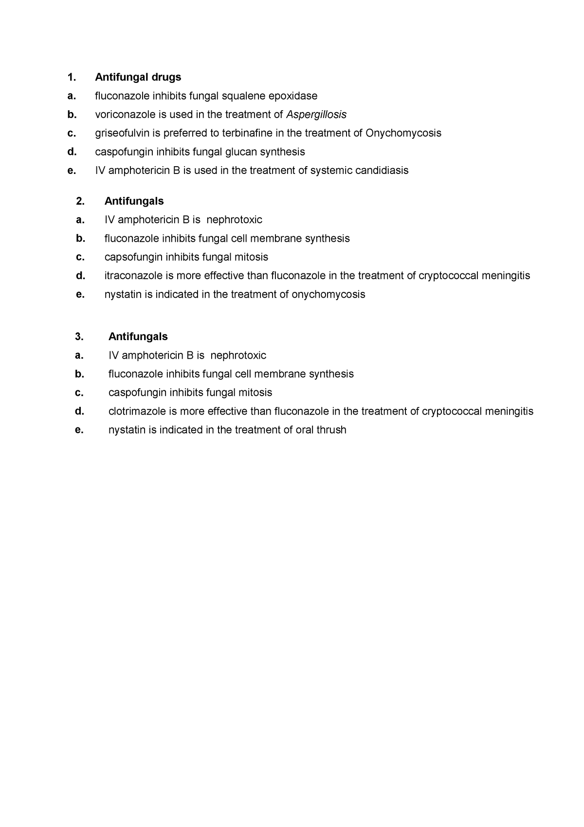 antifungal-drugs-past-paper-questions-antifungal-drugs-a-fluconazole