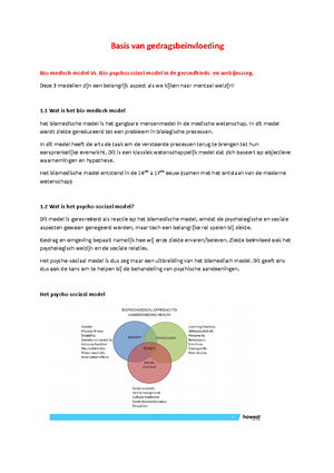 Samenvatting Gedragsbeïnvloeding - Basis Van Gedragsbeïnvloeding: Les 2 ...