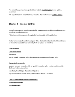 Management Assertions Management Assertions From Cpa Standards